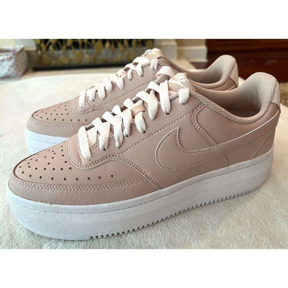 Womens Nike Court Vision Alta Platform Sneakers Pink White DM0113 600 Size 9 NEW